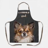 君は僕の災難だ |ポメラニア犬愛犬家 エプロン (正面)