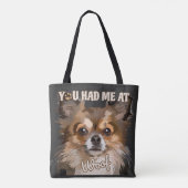 君は僕の災難だ |ポメラニア犬愛犬家 トートバッグ (裏面)