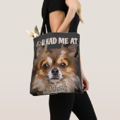 君は僕の災難だ |ポメラニア犬愛犬家 トートバッグ (クローズアップ)