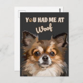 君は僕の災難だ |ポメラニア犬愛犬家 ポストカード (正面/裏面)