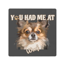 君は僕の災難だ |ポメラニア犬愛犬家 メタルプリント