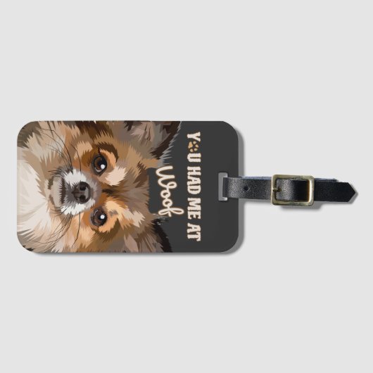 君は僕の災難だ |ポメラニア犬愛犬家 ラゲッジタグ (正面横)