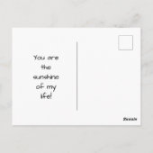君は僕の照らす唯一の日差しだ ポストカード (裏面)