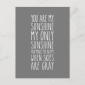 君は僕の照らす唯一の日差しだ ポストカード (正面)