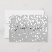 『君は僕の花嫁の付き添いのカードになるか-シきらめくルバー』 招待状 (裏面)