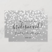 『君は僕の花嫁の付き添いのカードになるか-シきらめくルバー』 招待状 (正面/裏面)