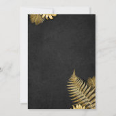 君は僕の花嫁の付き添いのカード黒と金色の 招待状 (裏面)