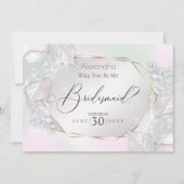 君は僕の花嫁介添人になるね 招待状 (正面)