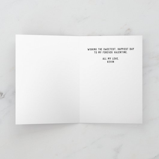 君は僕の茶のバレンタインおもしろいの日だ シーズンカード (内部)