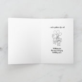 君は僕の誕生日に長けているおもしろい カード (内部)