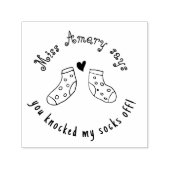 君は僕の靴下を先生の賞牌から落とした セルフインキングスタンプ (デザイン)