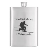 君は僕をテレマークスキーに連れて行ってくれた フラスク (正面)