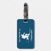 君は僕をテレマークスキーに連れて行ってくれた ラゲッジタグ (裏面縦)