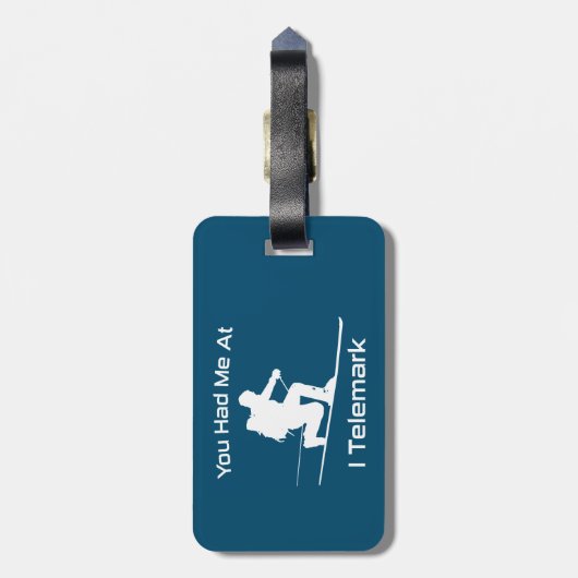 君は僕をテレマークスキーに連れて行ってくれた ラゲッジタグ (裏面縦)