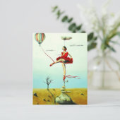 君は僕をバレリーナ感動的葉書に上げる ポストカード (スタンド正面)