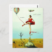 君は僕をバレリーナ感動的葉書に上げる ポストカード (正面/裏面)