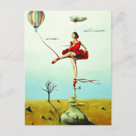 君は僕をバレリーナ感動的葉書に上げる ポストカード
