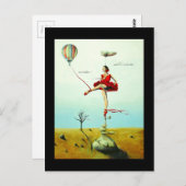 君は僕をバレリーナ感動的葉書に上げる ポストカード (正面/裏面)