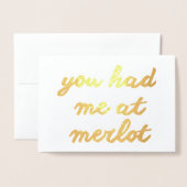 君は僕をメルロに連れて行った 箔カード (封筒付き正面)