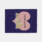 君は僕を可愛がる フリースブランケット (正面(横))