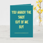 君は僕を困らせるが君の名刺が好きだ カード (黄色い花)