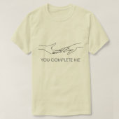 君は僕を完成させた Tシャツ (デザイン正面)