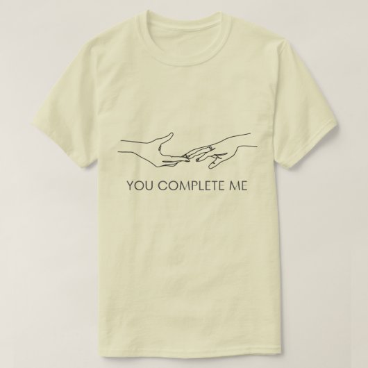 君は僕を完成させた Tシャツ (デザイン正面)