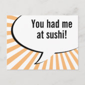 君は僕を寿司に招いた ポストカード (正面)
