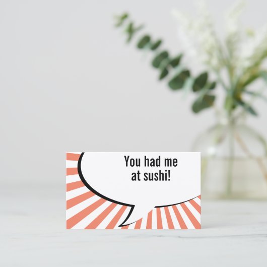 君は僕を寿司に招いた 名刺 (スタンド正面)