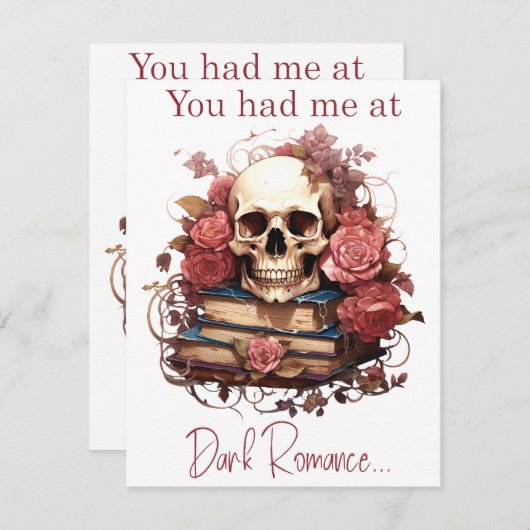 君は僕を暗黒恋愛に連れて行ってくれた ノートカード (正面/裏面)