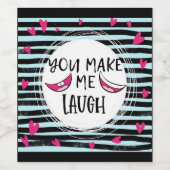 君は僕を笑わせるよ、バレンタインの日 ワインラベル (シングルラベル)