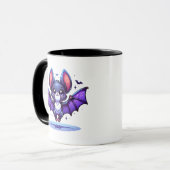 君は僕を苦しませる | かわいい気のあるそぶりをしたこうもり マグカップ (正面左)