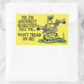 君は僕を踏みつけない 長方形シール (バッグ)