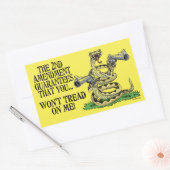 君は僕を踏みつけない 長方形シール (封筒)