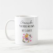 君は僕を運転熱狂するするが僕は名を付けて好きだ コーヒーマグカップ (左)