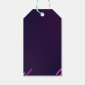 君は入った？ネオンアーケードゲームズボーイ誕生日 ギフトタグ (裏面)