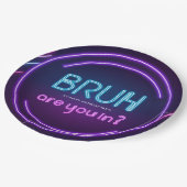 君は入った？ネオンアーケードゲームズボーイ誕生日 ペーパープレート (アングル)