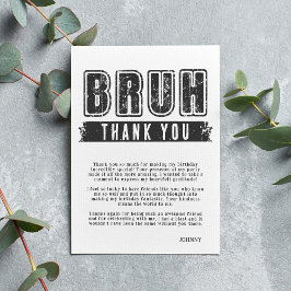 君は入った？プールパーティー10代のボーイ誕生日 サンキューカード