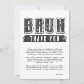 君は入った?プールパーティー10代のボーイ誕生日 サンキューカード (正面)