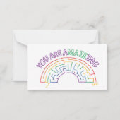 君は八方美人のバレンタイン ノートカード (正面)