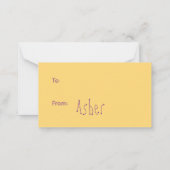 君は八方美人のバレンタイン ノートカード (裏面)