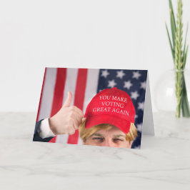 君は再びトランプ素晴らし・ハット・ユーモアを使う シーズンカード