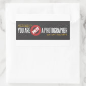 君は写真家で2人のステッカーのセットじゃない 長方形シール (バッグ)