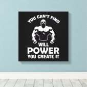 君は力を出す事が出来ない キャンバスプリント (インサイチュ (ウッドフロア))