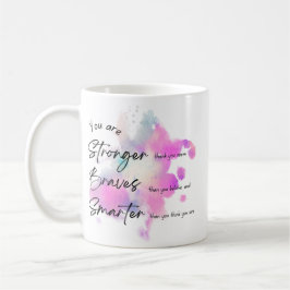 君は勇敢で頭が切れる コーヒーマグカップ