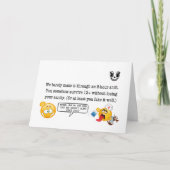 君は十二時間だが七十二時感じだ サンキューカード (正面)