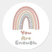 君は十分やる気を起こさせるなカラフルだ ラウンドシール (正面)