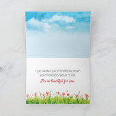 君は君に感謝し賛美ている サンキューカード (内部)