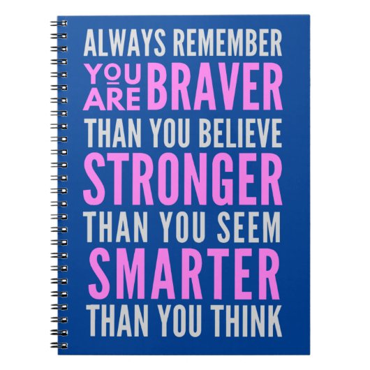 君は君より勇敢だ信じ ノートブック (正面)