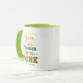 君は君より強い考え | コーヒー・グリーン・マグ マグカップ (正面左)